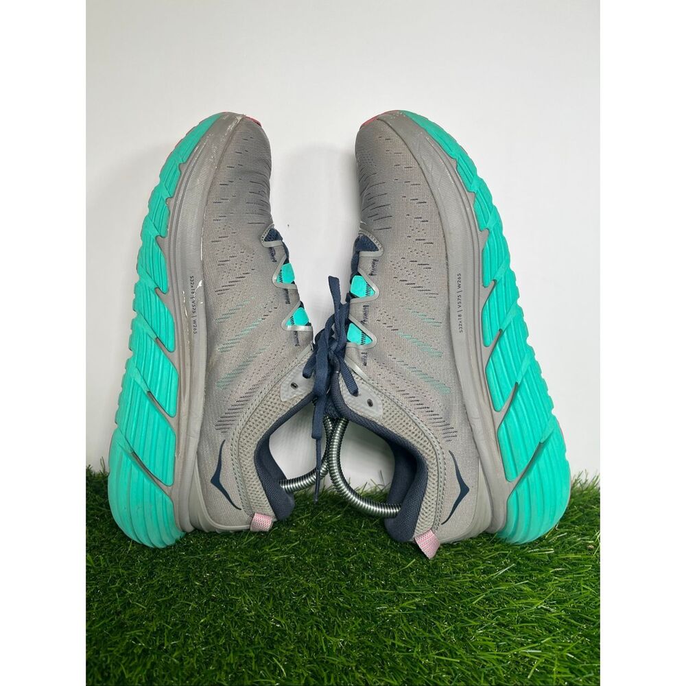 Hoka One One Gaviota 3 Women’s Size 10B Gray Teal Running Shoes Stability Sneake - Picture 6 of 9